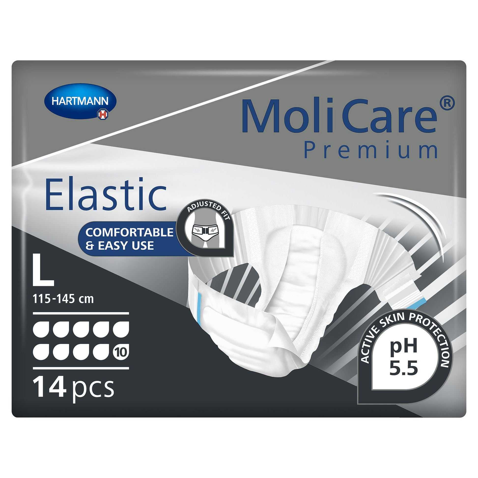 MoliCare® Premium Elastic 10 Drop Absorbency Incontinence Briefs
