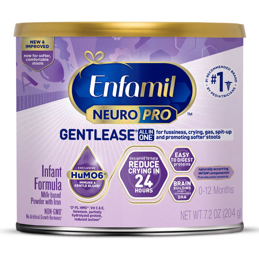 Enfamil NeuroPro Gentlease Infant Formula Unflavored Can Powder Milk-Based Crying / Spitup