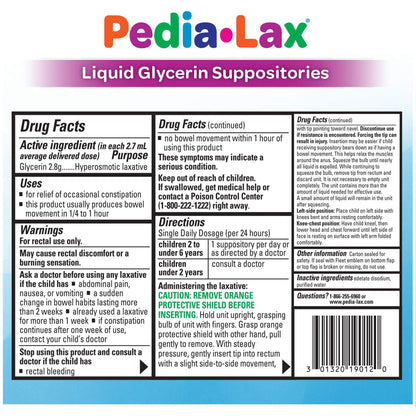 Pedia-Lax® Glycerin Laxative