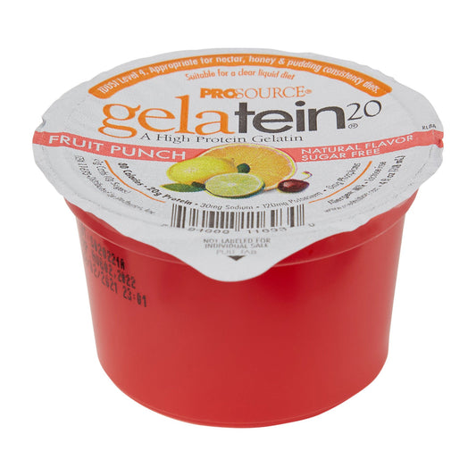 Gelatein® 20 Fruit Punch High Protein Gelatin, cup