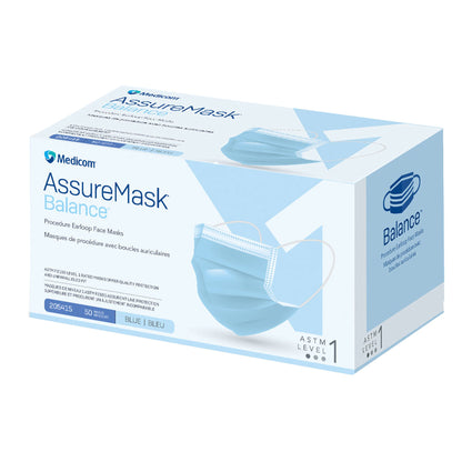 AssureMask Balance Procedure Mask ASTM Level 1 Earloops One Size Fits Most