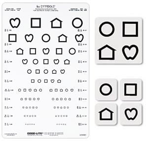 LEA Symbols Eye Chart 10 Foot Distance Acuity Test