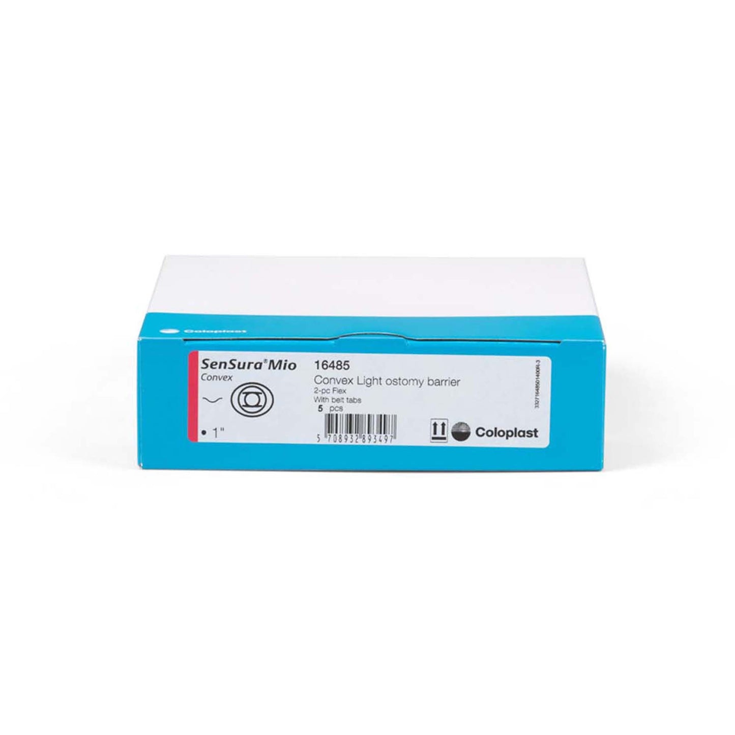 SenSura® Mio Flex Convex Light Ostomy Barrier, Stoma Opening, Red Match