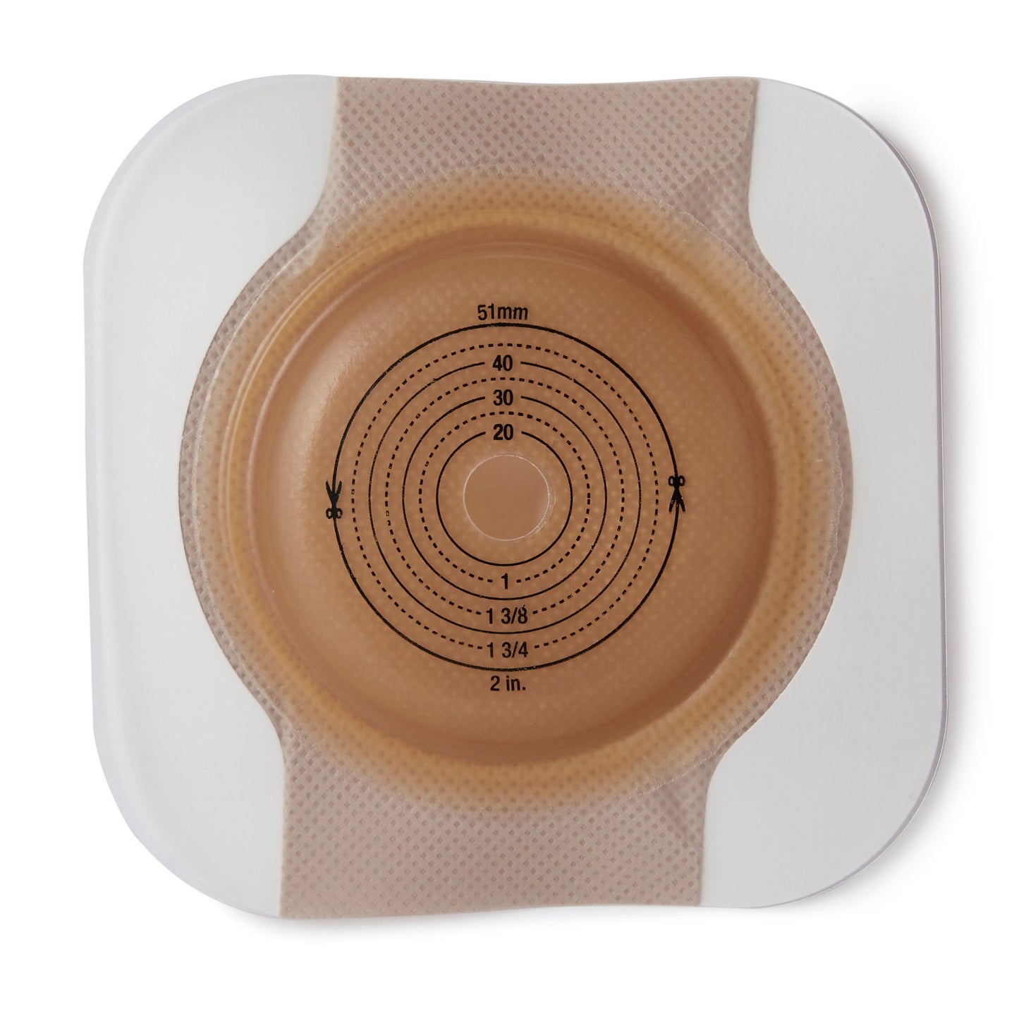 New Image™ CeraPlus™ Skin Barrier, Flange, Cut to Fit up to 51 mm, Blue