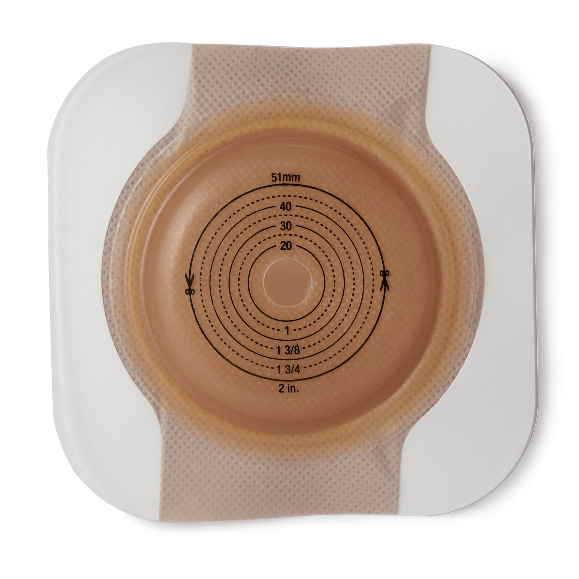 New Image™ CeraPlus™ Skin Barrier, Flange, Cut to Fit up to 51 mm, Blue