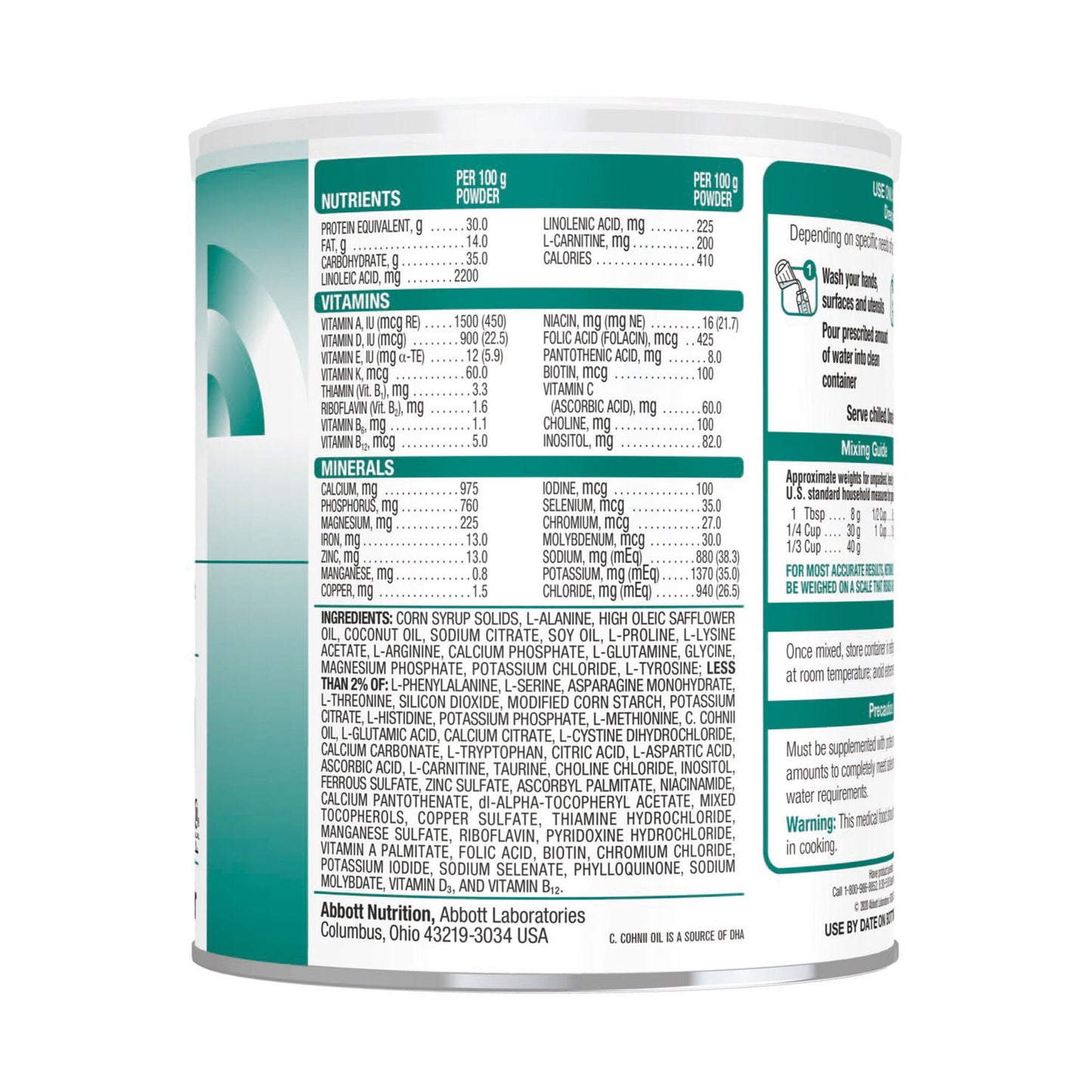Ketonex®-2 Amino Acid–Modified Medical Food for MSUD, Can