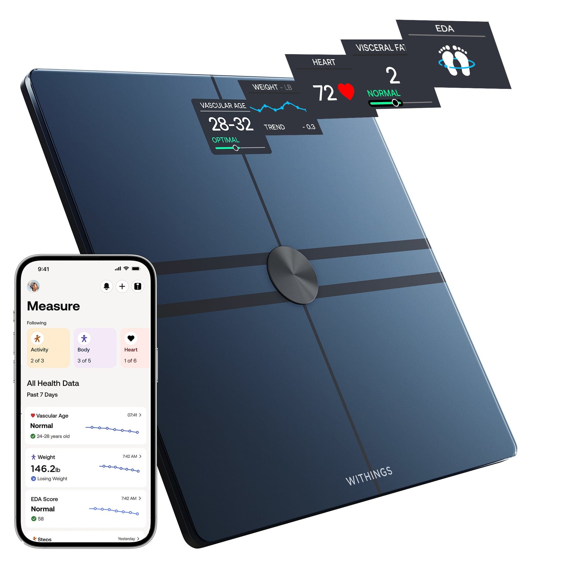 Withings Body Comp Wi-Fi Smart Scale, Black