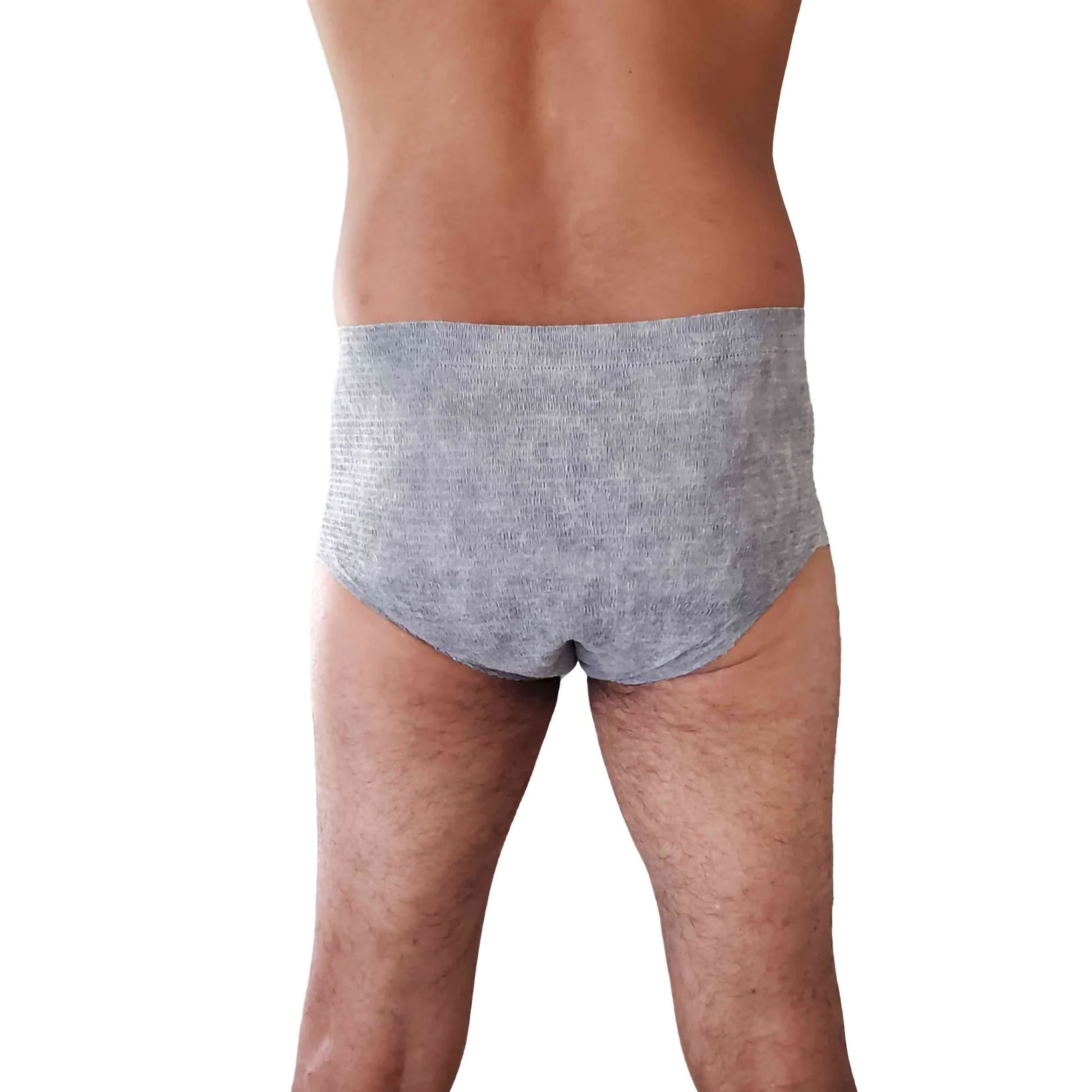 Nexwear Men's Pull-On Absorbent Underwear, Gray