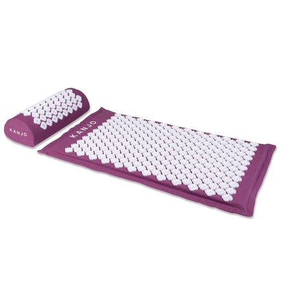 Kanjo Memory Foam Acupressure Mat Set, Purple