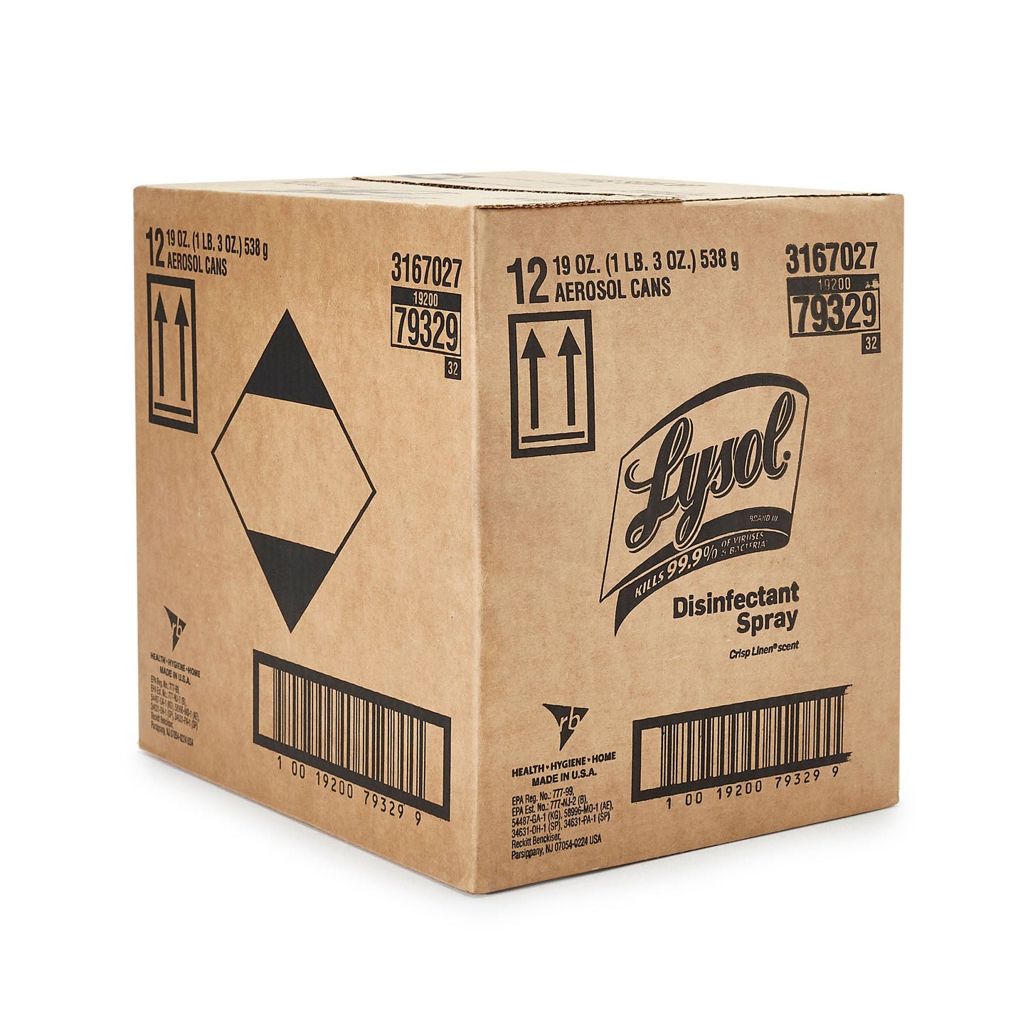 Lysol® Disinfectant Spray Crisp Linen® Scent, Aerosol Can