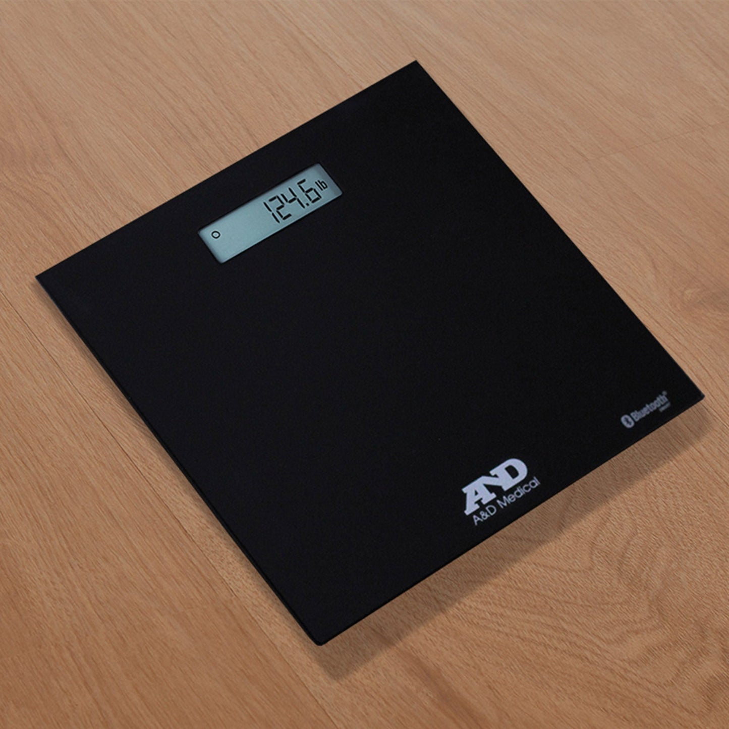 A&D Medical Floor Scale Digital Display 200 kg Capacity Chrome Battery Operated