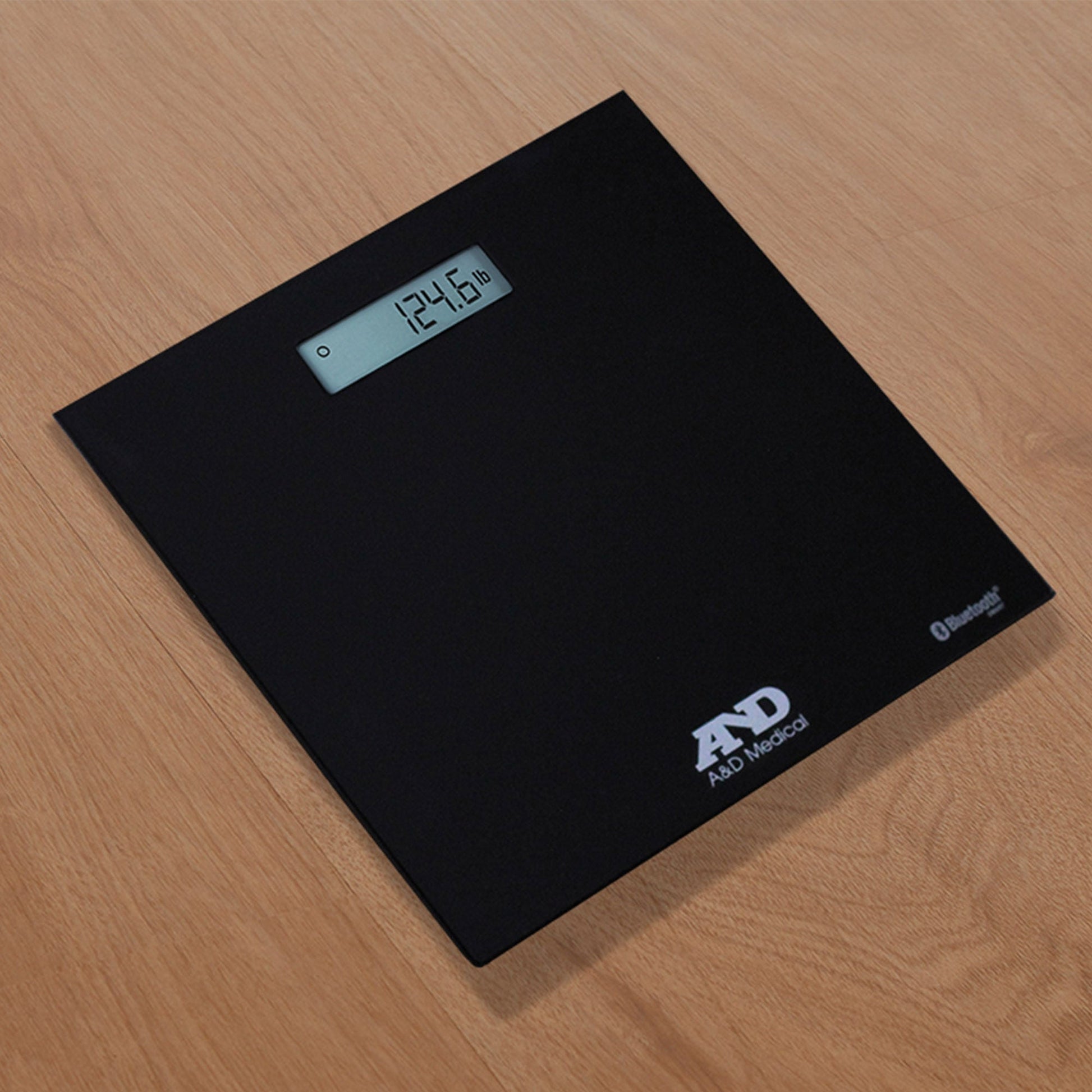 A&D Medical Floor Scale Digital Display 200 kg Capacity Chrome Battery Operated