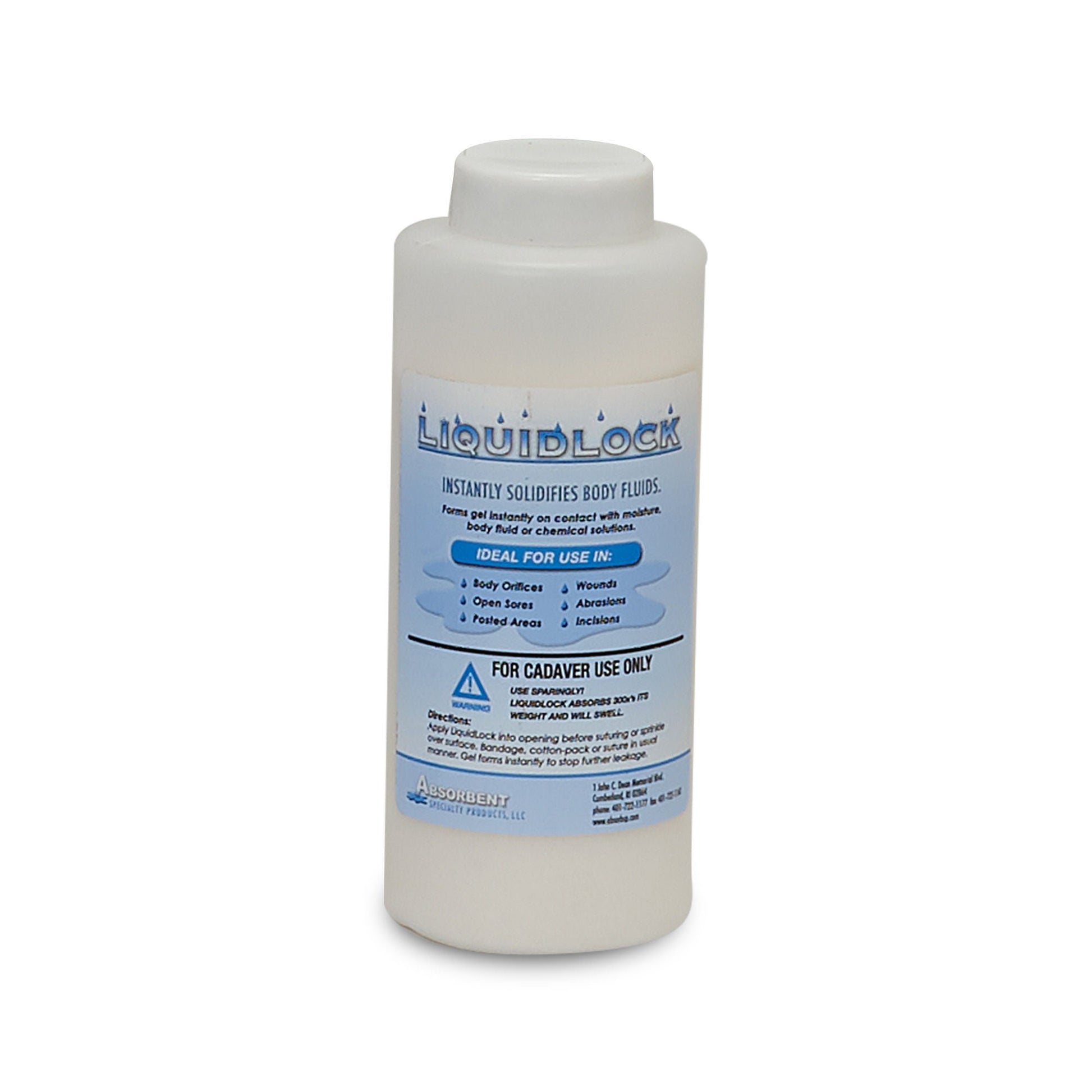 Liquid Lock Cadaver Absorbent Powder