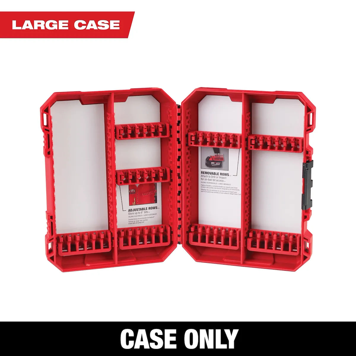 Milwaukee Customizable Large Case for Impact Driver Accessories 48-32-9922 | Polypropylene