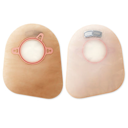 New Image™ 2-Piece Transparent Ostomy Pouch, Pre-cut to Fit , Red Match