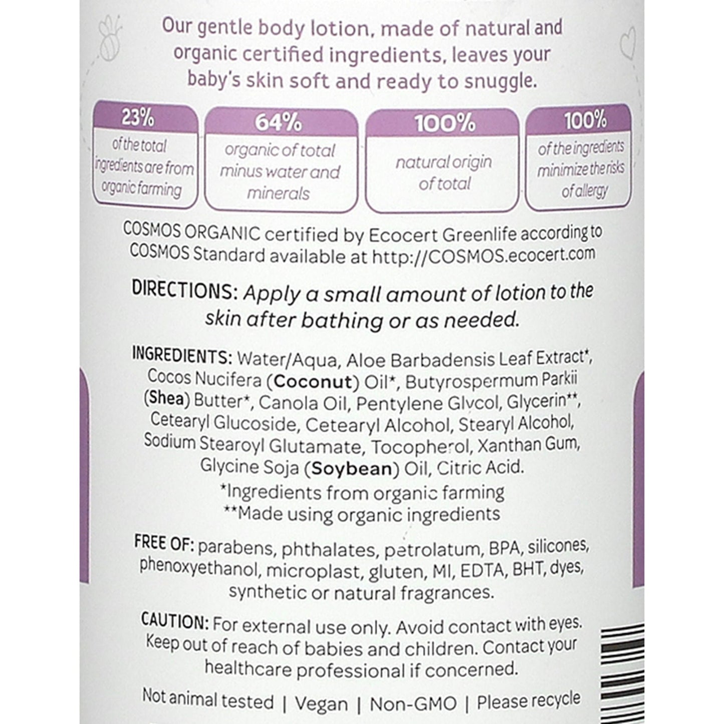 Bambo® Nature Snuggle Time Baby Lotion, pump bottle