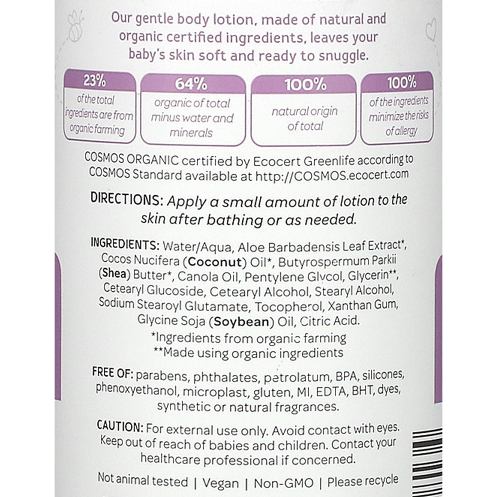 Bambo® Nature Snuggle Time Baby Lotion, pump bottle