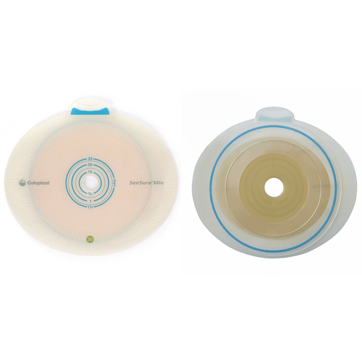 SenSura® Mio Flex Flat Ostomy Barrier, Trim to Fit , Red Match