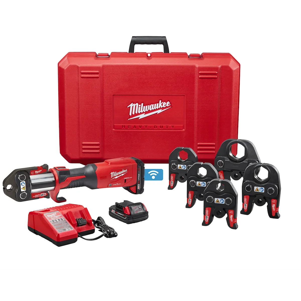 Milwaukee M18 FORCE LOGIC Press Tool w/ ONE-KEY w/ 1/2"-2" CTS Jaws 2922-22 | M18 Battery, Brushless
