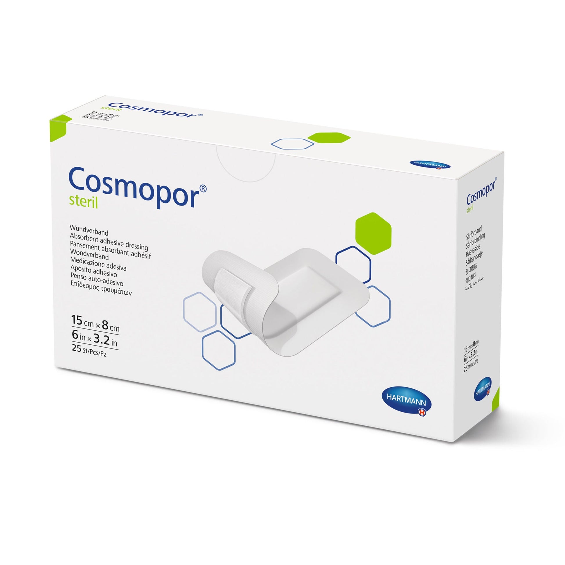 Cosmopor Steril Island Dressing Rectangle Sterile Water Resistant Backing