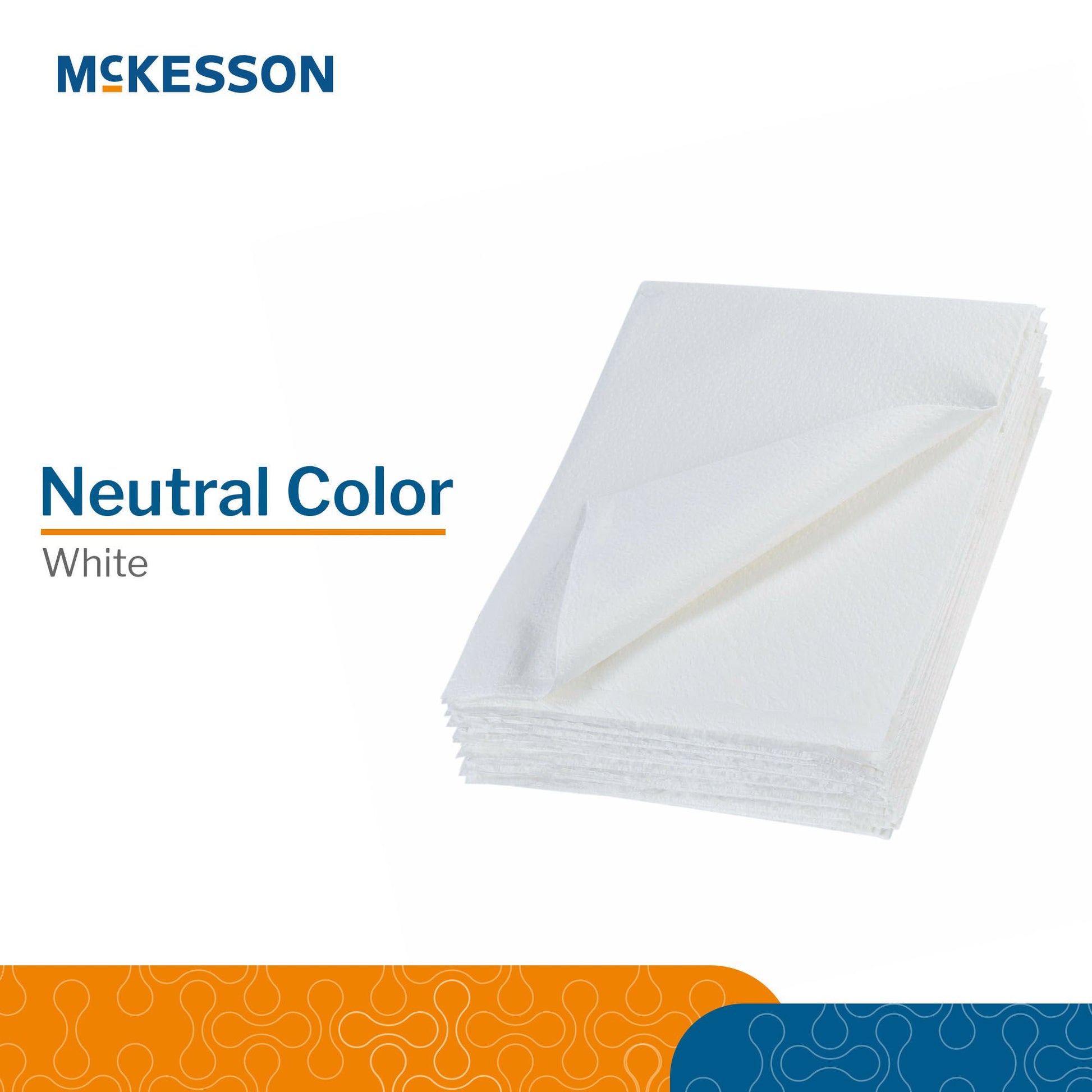 McKesson White Tissue/Poly Pillowcase