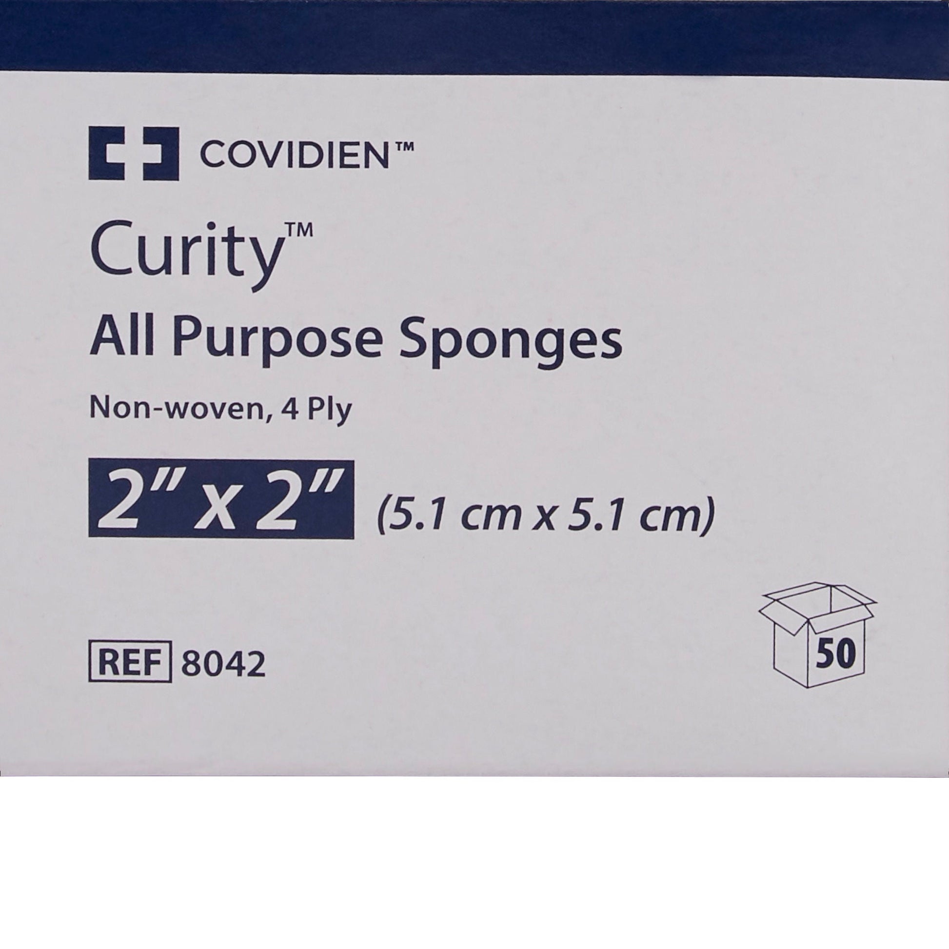 Curity™ Sterile Nonwoven Sponge, Four-Ply