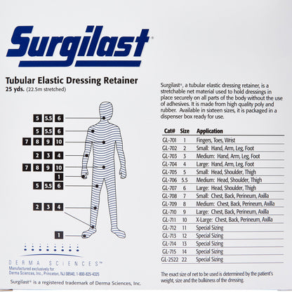 Surgilast® Elastic Net Retainer Dressing, Size 4