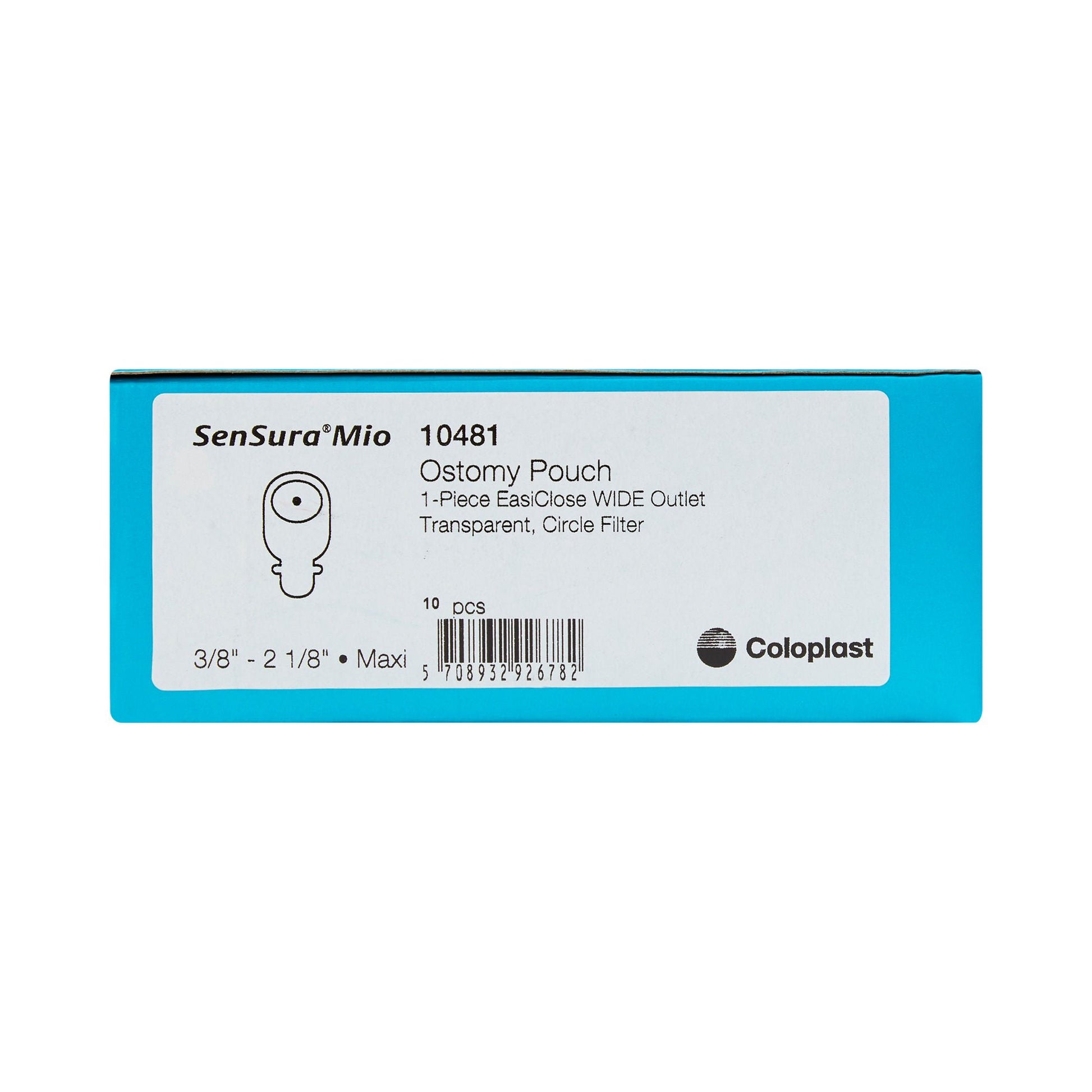 SenSura® Mio Flat 1-Piece Transparent Ostomy Pouch, Trim to fit Stomas
