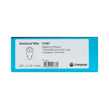 SenSura® Mio Flat 1-Piece Transparent Ostomy Pouch, Trim to fit Stomas
