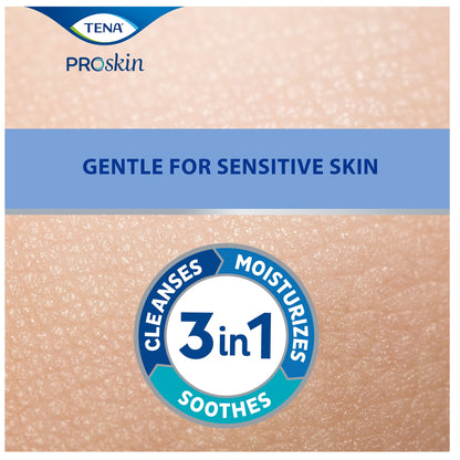 Tena® Body Wash Cleansing Cream, Alcohol-Free, White, 3-in-1 Formula