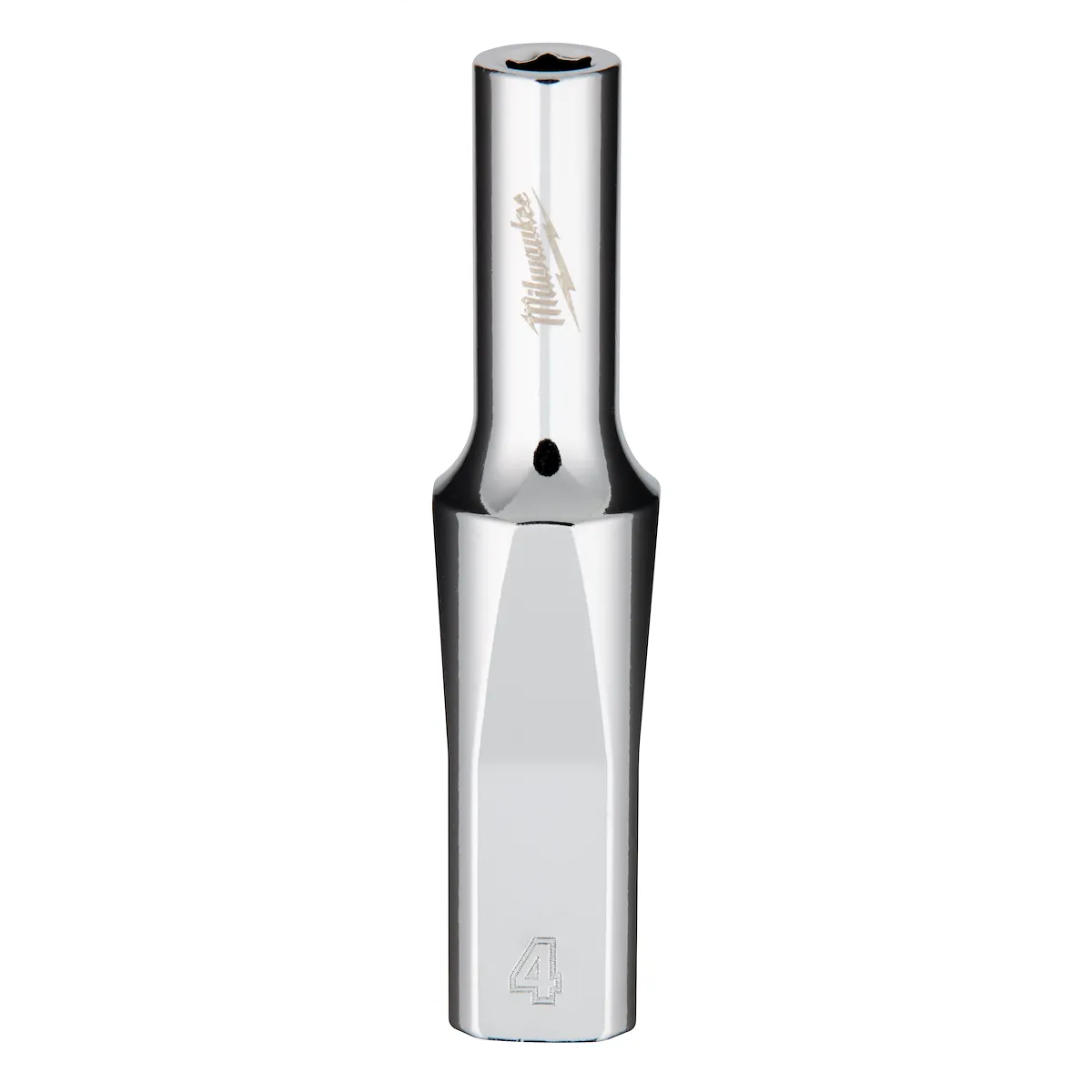Milwaukee 1/4" Drive 4mm Deep Socket 45-34-4010 | 1/4 in Drive, Chrome Vanadium Steel