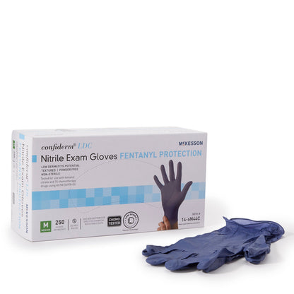 McKesson Confiderm® LDC Nitrile Exam Gloves, Blue