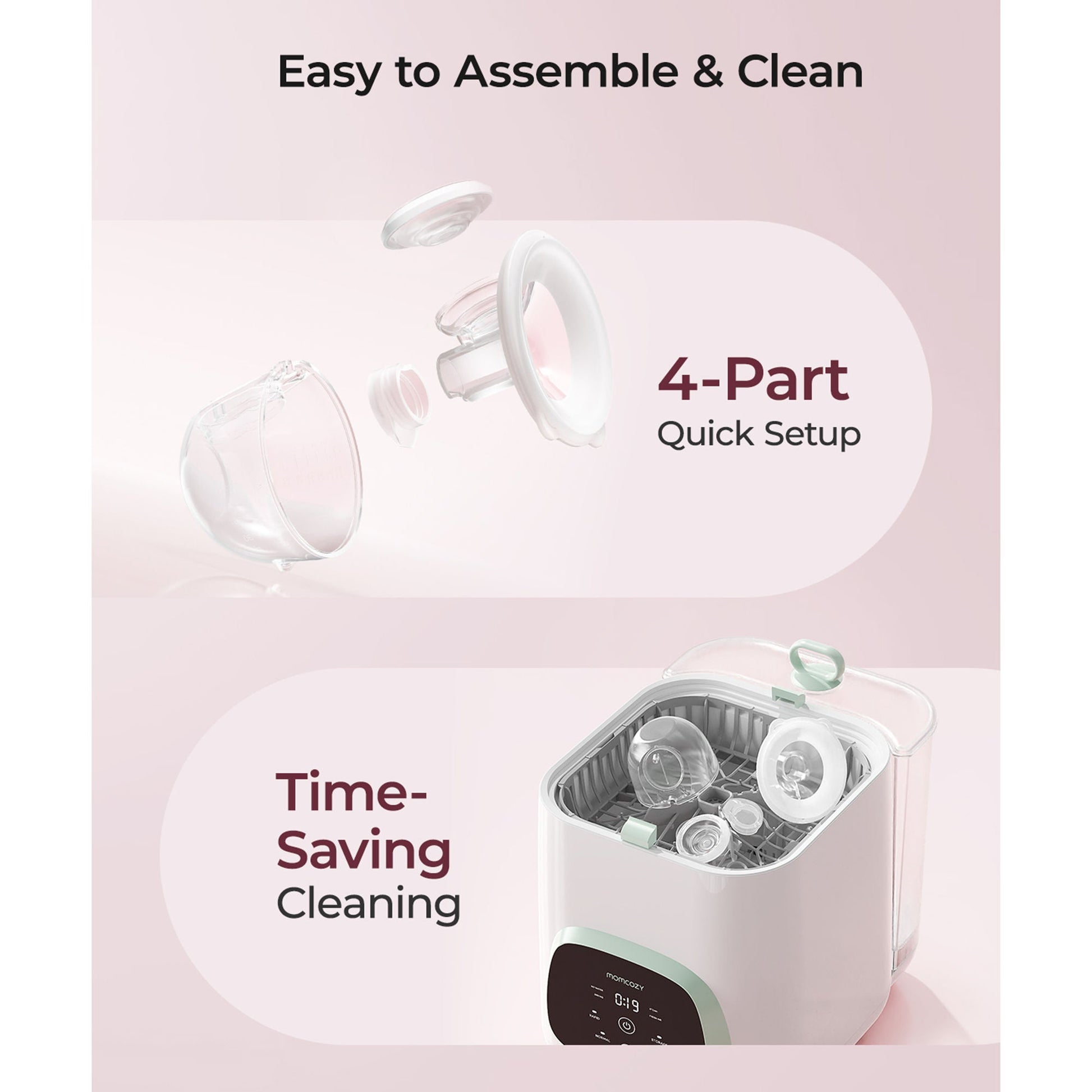 Momcozy S12 Pro Quick Wearable Double Electric Breast Pump