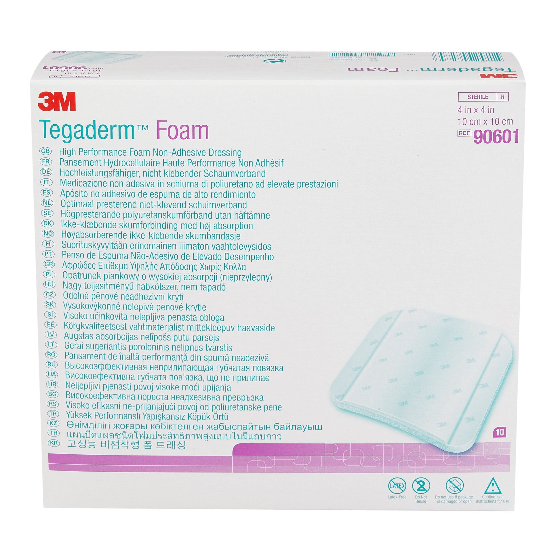 3M™ Tegaderm™ High Performance Nonadhesive w/o Border Foam Dressing