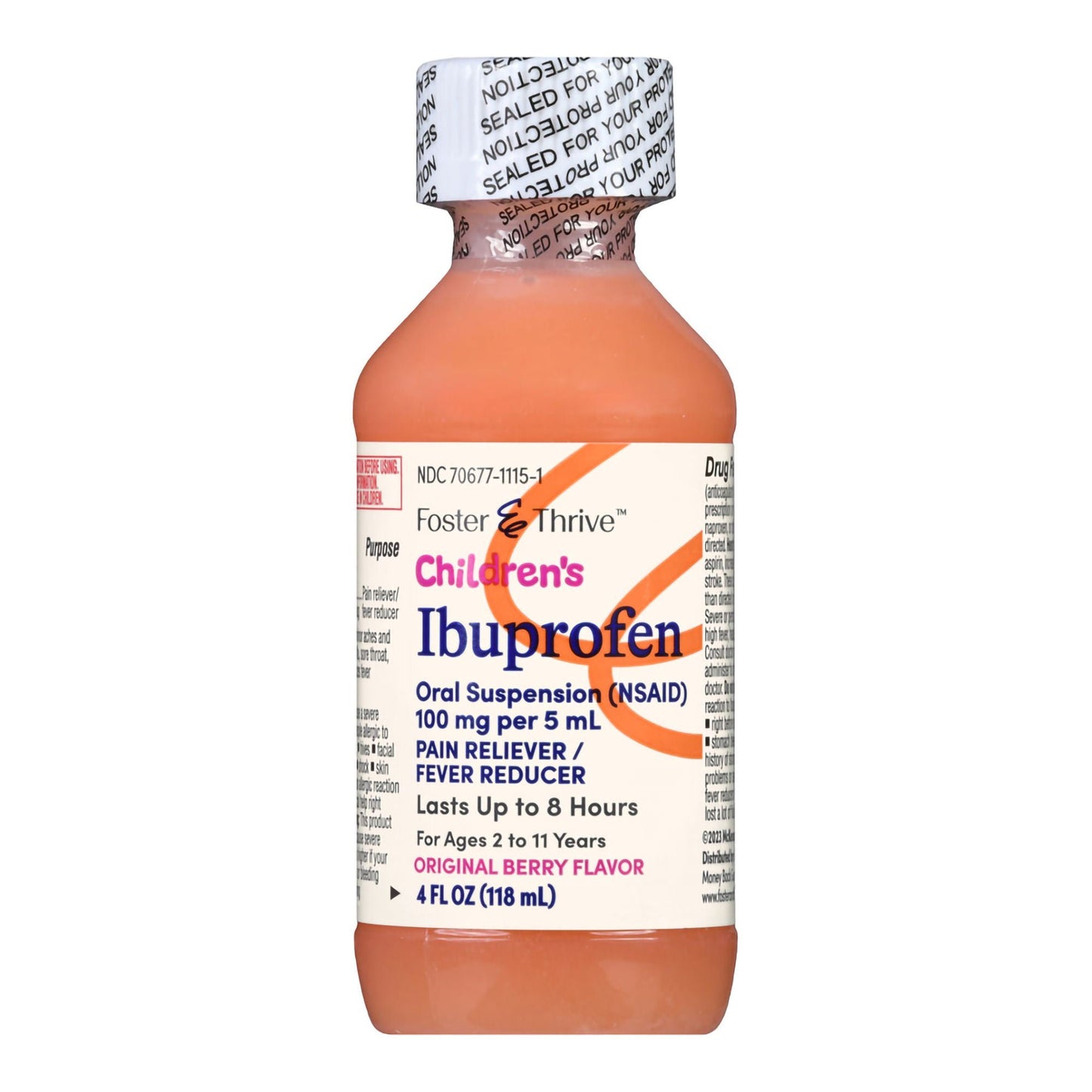 Foster & Thrive™ Children's Ibuprofen Oral Suspension Original Berry