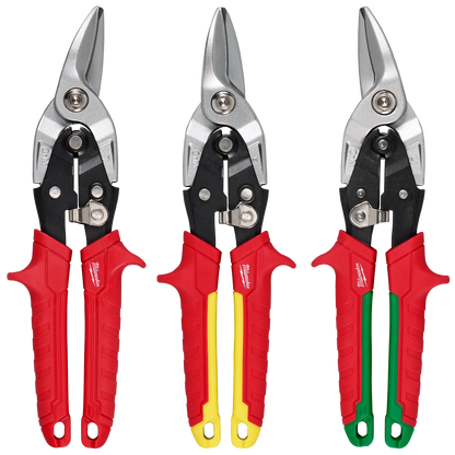 Milwaukee 3PC Aviation Snip Set 48-22-4563 | 1.5 in Blade Length, 3-Piece