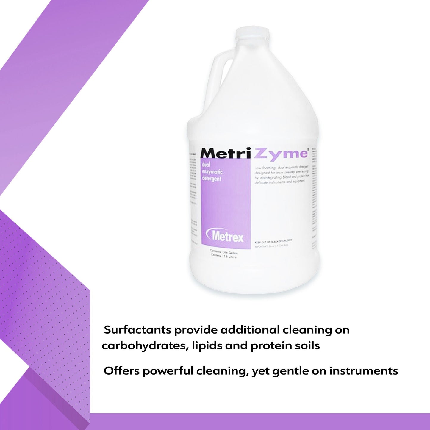 MetriZyme® Dual Enzymatic Instrument Detergent, 1 gal Jug - view 4