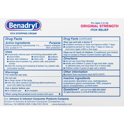 Benadryl® Itch Stopping Cream