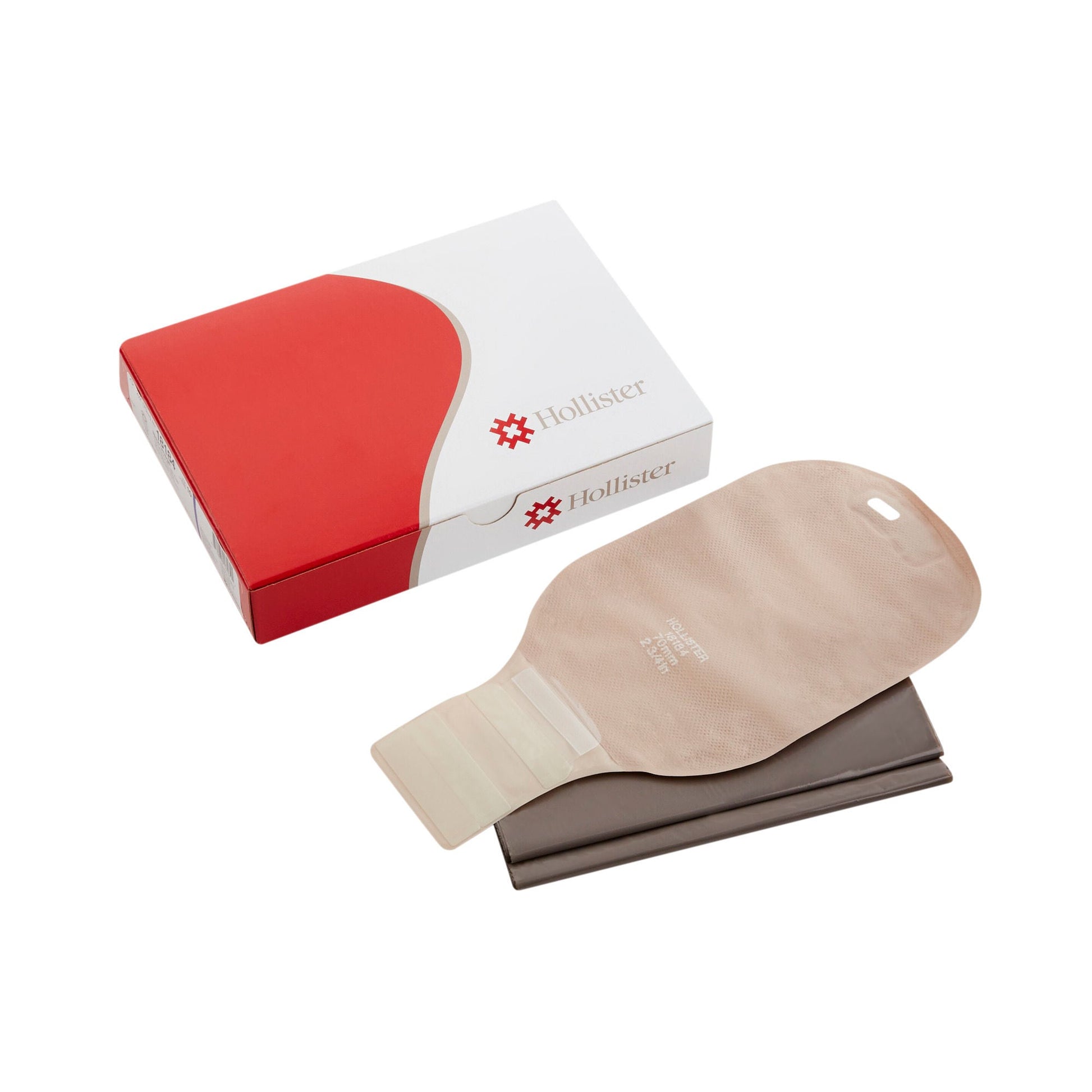 New Image™ 2-Piece Beige Colostomy Pouch, Pre-cut to Fit Stomas, Blue Match