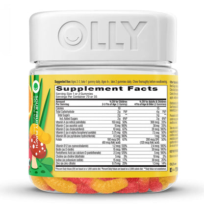 Olly® Kids Multivitamin Gummy Worms Sour Fruity Punch