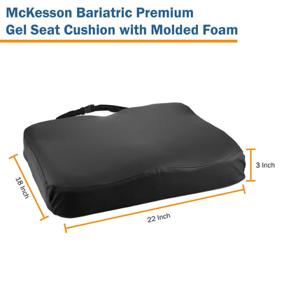 McKesson Premium Molded Foam Seat Cushion, 22 x 18 x 3 Inch