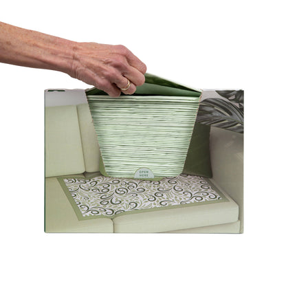 Boom Home Medical Flourish Ultra Absorbent Underpads, Sage Green