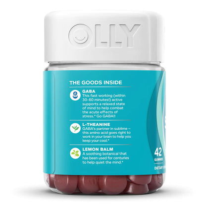 Olly Goodbye Stress Gummies, Berry Verbena