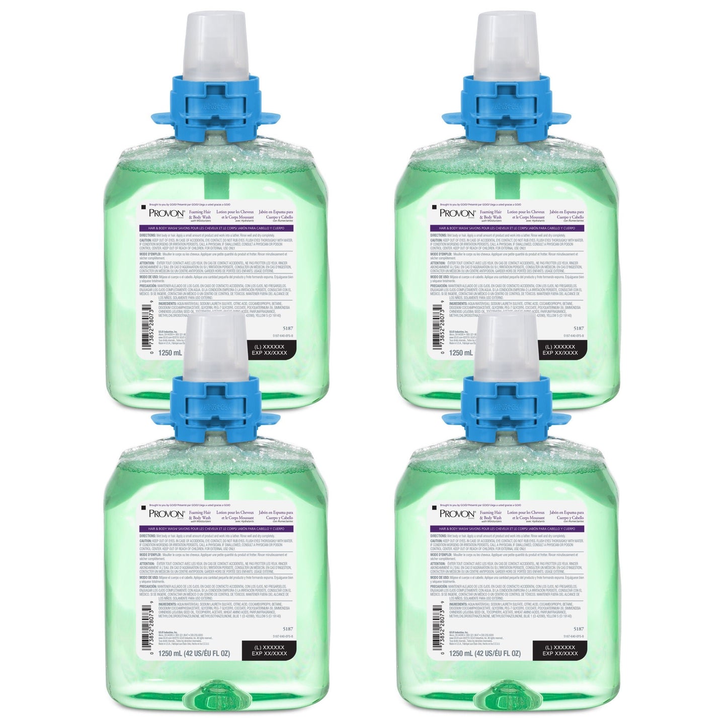 Provon® Foaming Hair and Body Wash with Moisturizers, Dispenser Refill