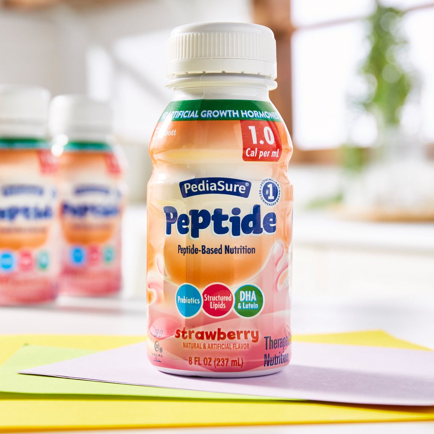 PediaSure® Peptide 1.0 Cal Peptide-Based Nutrition, Strawberry, Bottle