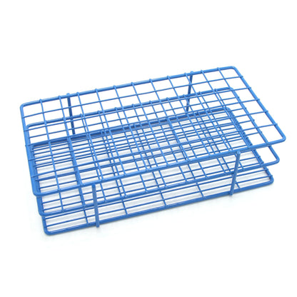 Wire Rack Test Tube Rack 72 Place 13 to 16 mm Tube Size Blue 2-1/2 X 5 X 9-1/3 Inch