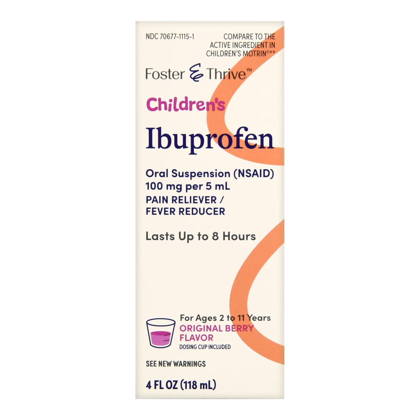 Foster & Thrive™ Children's Ibuprofen Oral Suspension Original Berry