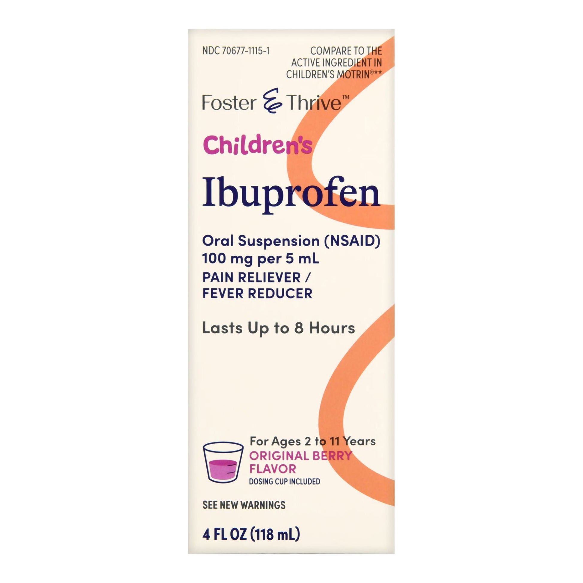 Foster & Thrive™ Children's Ibuprofen Oral Suspension Original Berry