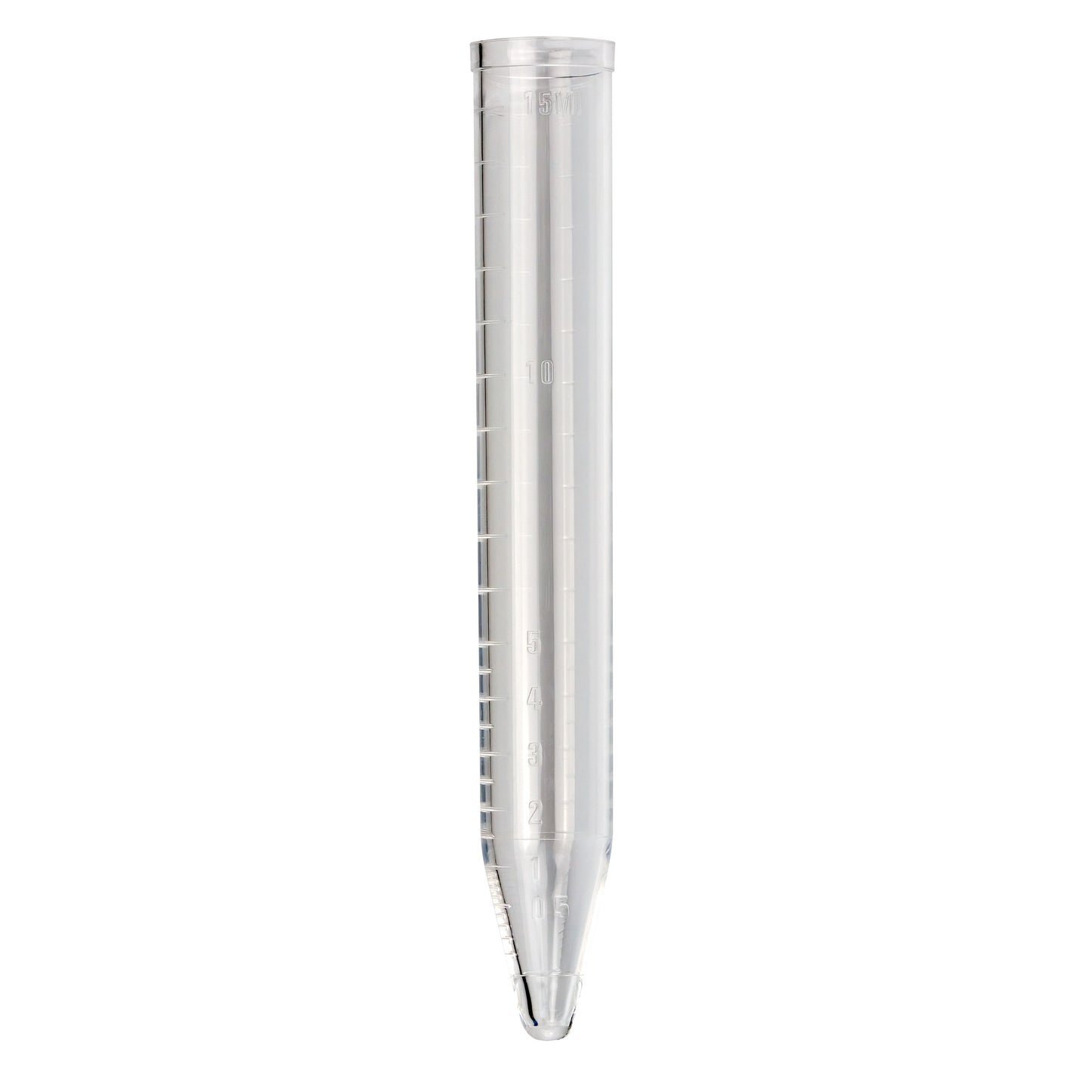 Caplugs Evergreen 214-2415-010 15 mL Unthreaded Conical Centrifuge Tube, PS Natural, 125/Box, MADE IN USA
