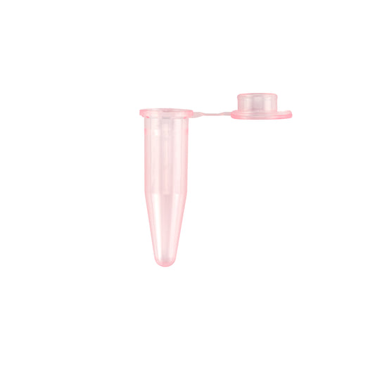 Caplugs Evergreen 214-3410-R80 1.5 mL Graduated Conical Microcentrifuge Tube with Tethered Cap, PPC Red, 250/Bag, MADE IN USA
